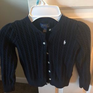 Blue Polo Button up Sweater